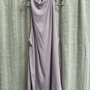 a new day Ribbed Light Purple Top
